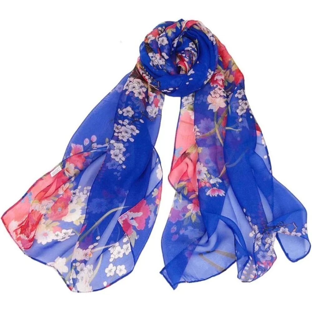 Women's Ao8 Lightweight Floral Print Scarves, Shawl Wraps & Fashion